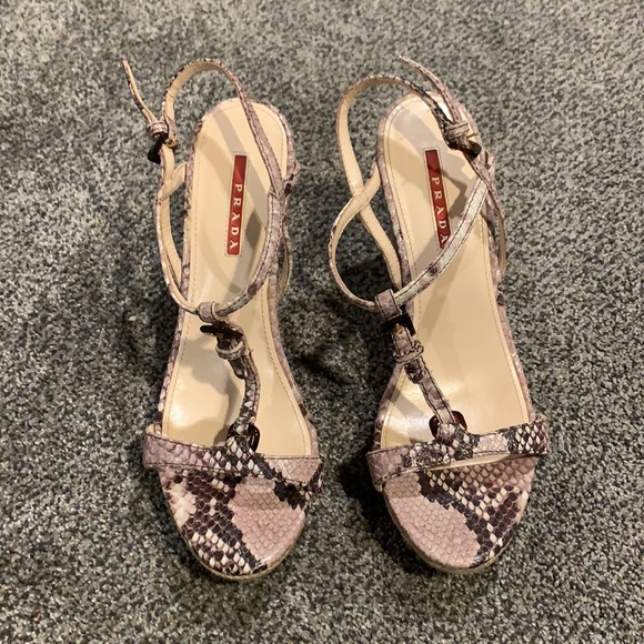 Prada snakeskin wedges - Picture 2 of 6